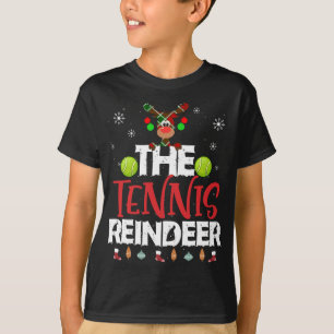 De Tennis Reindeer Kerstpajama familie Matchi T-shirt