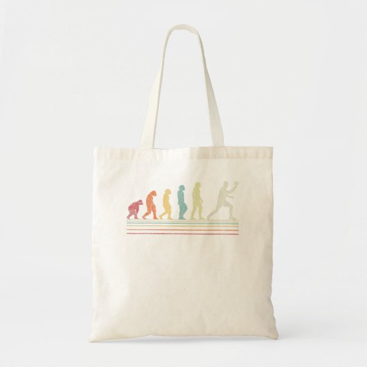 De Tennis van de lijst pingelt de Vintage van de R Tote Bag (Voorkant)