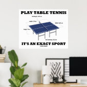 De Tennis van de Lijst van het spel het is een Exa Poster (Thuiskantoor)