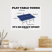 De Tennis van de Lijst van het spel het is een Exa Poster (Keuken)