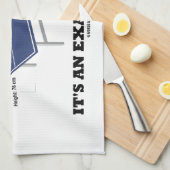 De Tennis van de Lijst van het spel het is een Exa Theedoek (Quarter Fold)