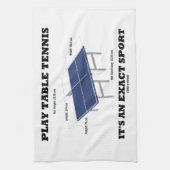 De Tennis van de Lijst van het spel het is een Exa Theedoek (Verticaal)