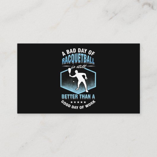 De Tennis van het uiteinde een slechte dag van Rac Visitekaartje (Voorkant)