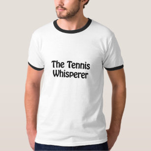 de tennisfluisteraar t-shirt