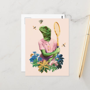 De tennishagedis briefkaart