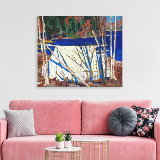 De Tent | Tom Thomson | Canvas Afdruk (Insitu (Woonkamer))