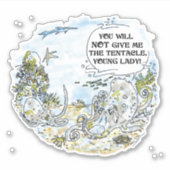 De Tentacle-contoursticker Sticker (Voorkant)