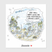 De Tentacle-contoursticker Sticker (Vel)