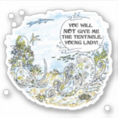 De Tentacle-contoursticker Sticker (Voorkant)