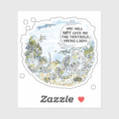 De Tentacle-contoursticker Sticker (Vel)