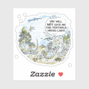 De Tentacle-contoursticker Sticker