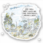 De Tentacle-contoursticker Sticker (Voorkant)