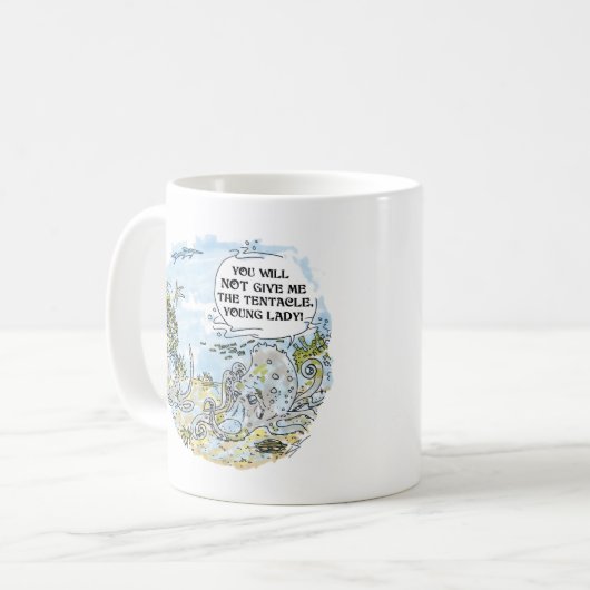 De Tentacle-mok Koffiemok (Voorkant links)