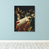 De tentoonstelling van het lichaam van St. Bonaven Canvas Afdruk (Insitu (Houten vloer))