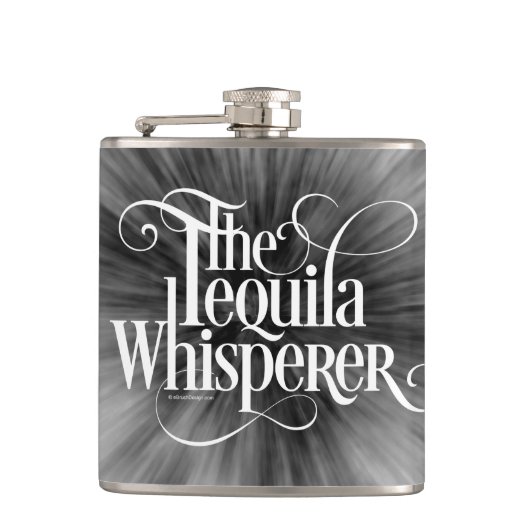 De "Tequila Whisperer-fles" Heupfles (Voorkant)