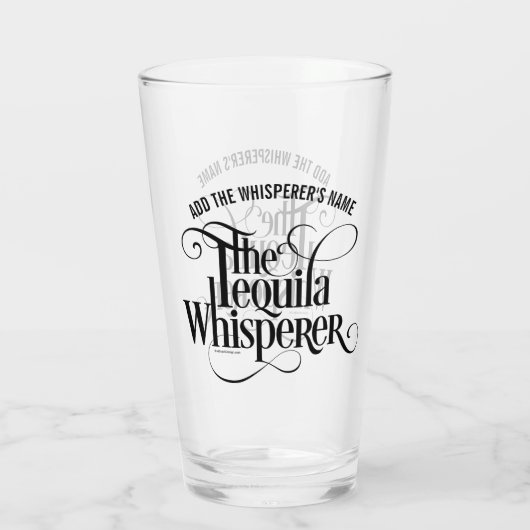 De Tequila Whisperer Glass Glas (Achterkant)