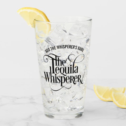 De Tequila Whisperer Glass Glas (Voorkant ijs)