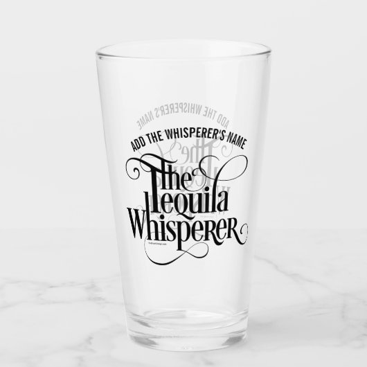 De Tequila Whisperer Glass Glas (Voorkant)