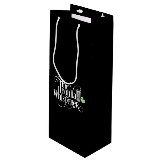 De Tequila Whisperer Wine Gift Bag Wijn Cadeautas (Voorkant Gekanteld)