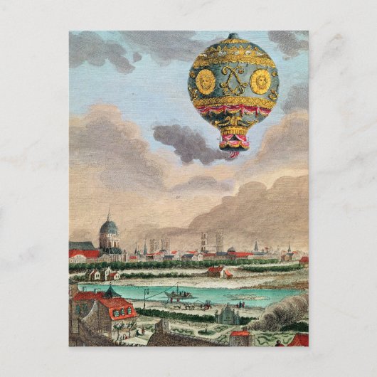 De Terrace van Monsieur Franklin te Passy Briefkaart (Voorkant)