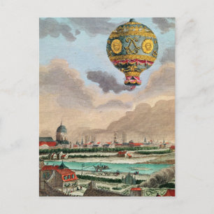 De Terrace van Monsieur Franklin te Passy Briefkaart