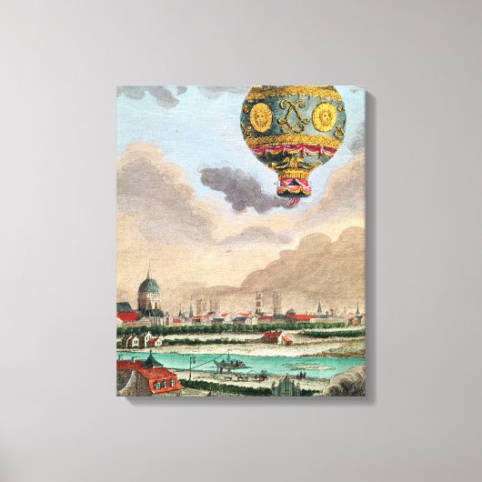 De Terrace van Monsieur Franklin te Passy Canvas Afdruk (Voorkant)