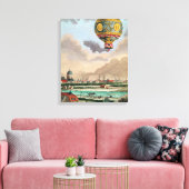 De Terrace van Monsieur Franklin te Passy Canvas Afdruk (Insitu (Woonkamer))