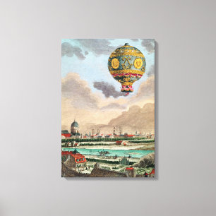 De Terrace van Monsieur Franklin te Passy Canvas Afdruk