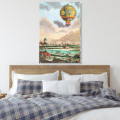 De Terrace van Monsieur Franklin te Passy Canvas Afdruk (Insitu (Slaapkamer))