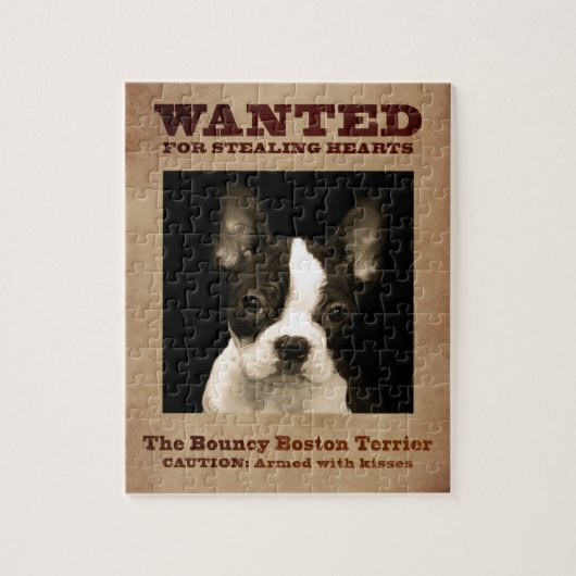 De Terrier Bouncy Boston Legpuzzel (Verticaal)
