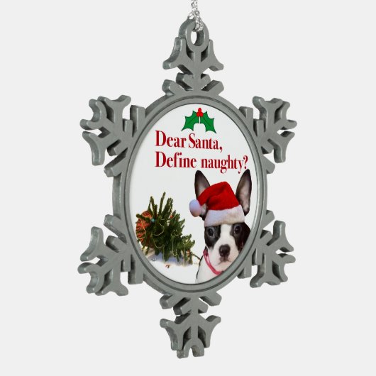 De Terrier Ornament Naughty Boston (Links)