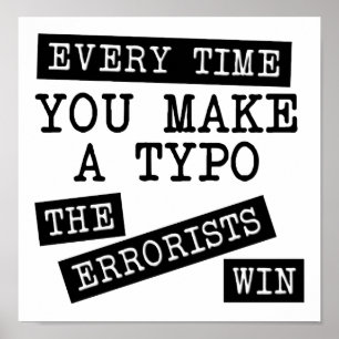 De terroristen winnen het Poster