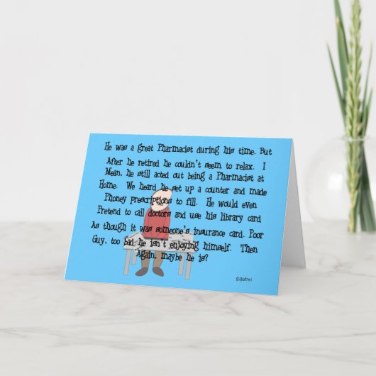 De teruggetrokken Apotheker "kan niet laten gaan" Kaart (Voorkant)