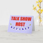 DE TERUGGETROKKEN GASTHEER VAN DE PRAATSHOW KAART (Gele Bloem)