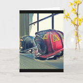 De teruggetrokken lijn van brandhelmen de kaart (Gele Bloem)