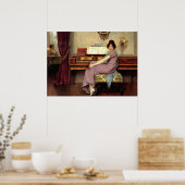 De terughoudende pianist poster (Keuken)