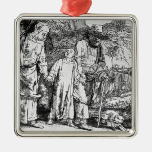 De terugkeer uit Egypte of Jezus Christus Metalen Ornament