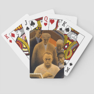 De terugkeer van Bohemia door Grant Wood Pokerkaarten