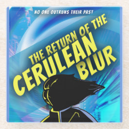 De terugkeer van de Cerulean Blur Glazen Onderzetter