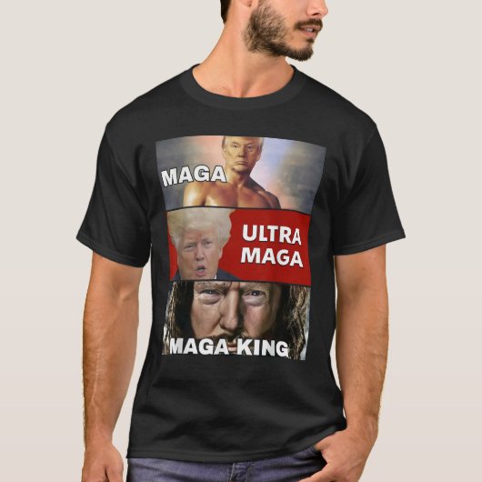 De terugkeer van de grote Maga King Trump Ultra Ma T-shirt (Voorkant)