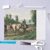 De terugkeer van de kudde – Julien Dupre Tissuepapier (Craft)