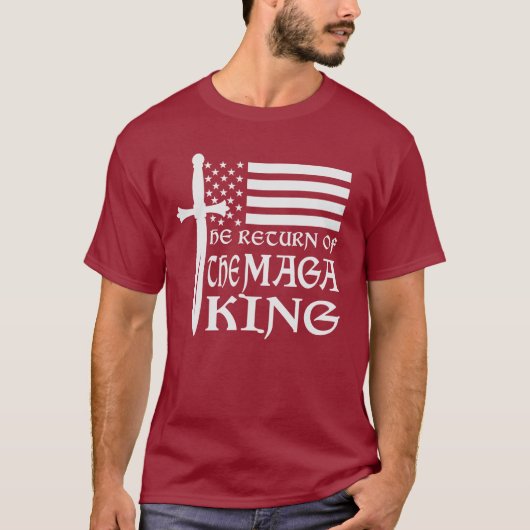 De terugkeer van de MAGA-koning en het T-Shirt-Vla T-shirt (Voorkant)