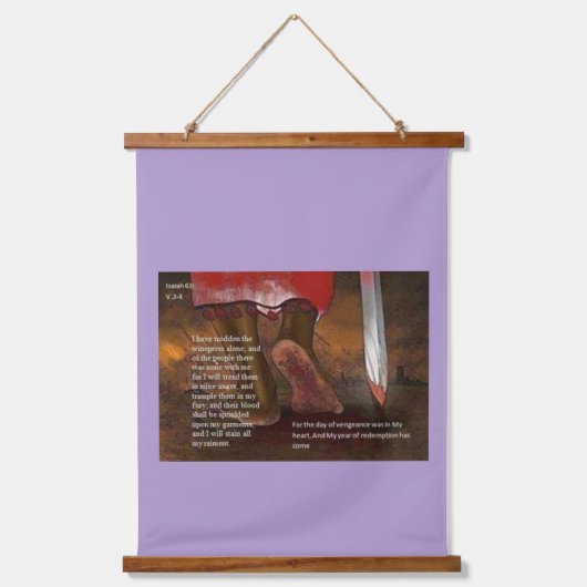 De terugkeer van de Messias Hangend Wandkleed (Voorkant)