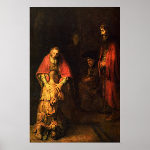 De terugkeer van de Prodigal Son Print