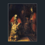 De terugkeer van de prodigale zoon, Inspirerend Briefkaart<br><div class="desc">Rembrandt - The Return of the Prodigal Son,  inspirerend geschrift</div>