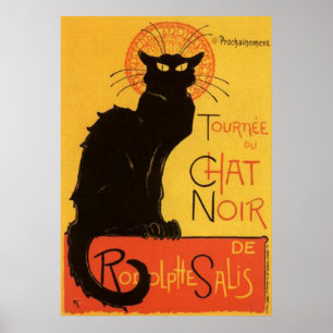 De terugkeer van de zwarte kat vintage poster