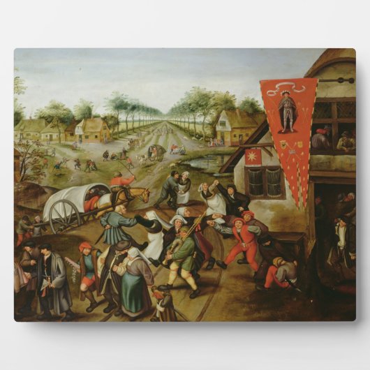 De terugkeer van Kermesse (olie op paneel) Fotoplaat (Voorkant)