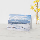 De Terugtocht Snowscape van de cabine | Dolomiet Kaart (Gele Bloem)
