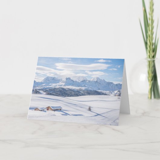 De Terugtocht Snowscape van de cabine | Dolomiet Kaart (Voorkant)