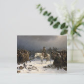 De terugtocht van Napoleon uit Moskou Briefkaart (Staand voorkant)